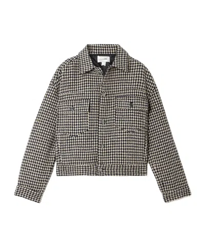 FRAME HOUNDSTOOTH TWEED CASUAL JACKET