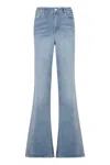 Frame High-rise Flared Jeans Humphrey In Denim