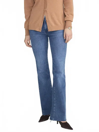 Frame Icon Flare Jeans In Ease Raw In Multi