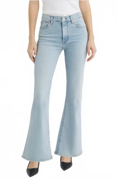 Frame Icon Flare Jeans In Provence In Multi