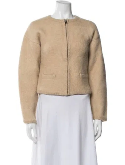 Pre-owned Frame Jacket In Brown