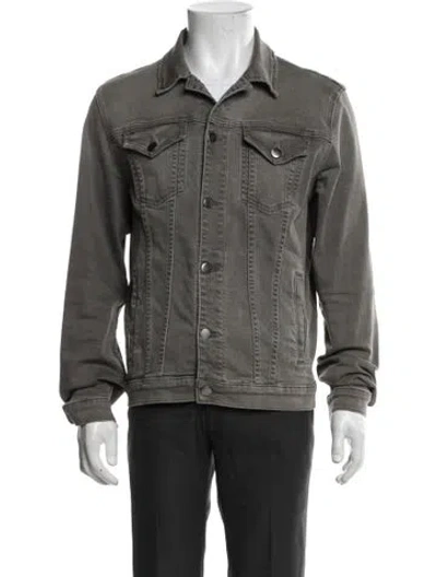 Pre-owned Frame Jacket In Gray
