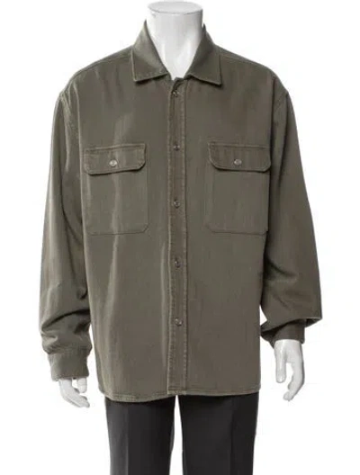Pre-owned Frame Jacket In Green