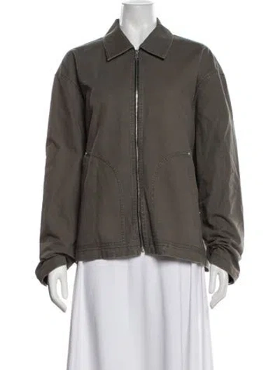 Pre-owned Frame Jacket In Green