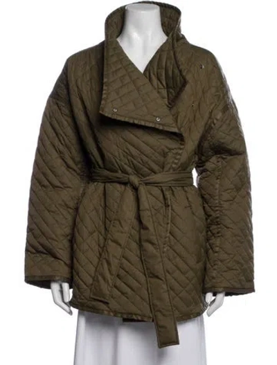 Pre-owned Frame Jacket In Green