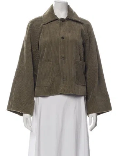 Pre-owned Frame Jacket In Green