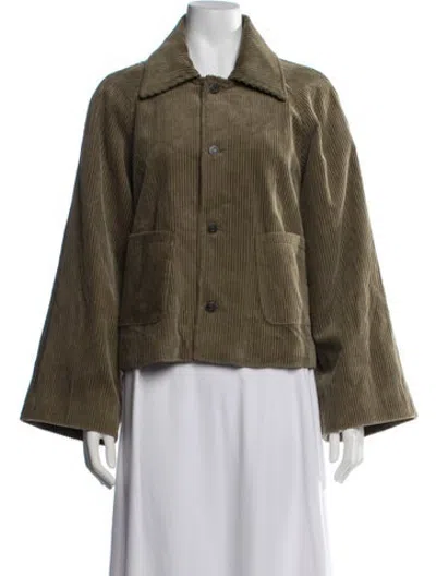 Pre-owned Frame Jacket In Green