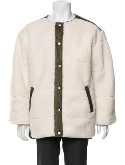 Pre-owned Frame Jacket In Neutral