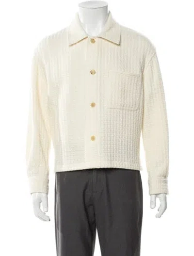 Pre-owned Frame Jacket In Neutral