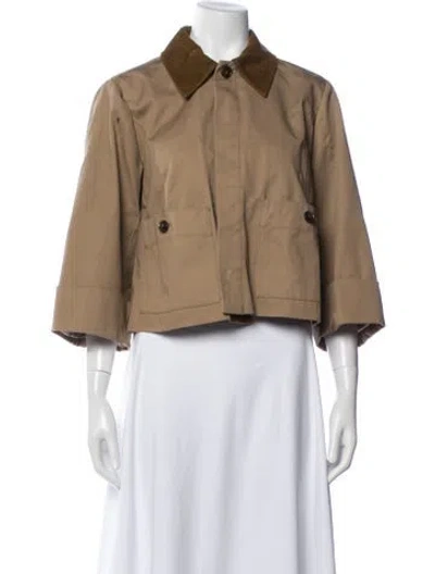 Pre-owned Frame Jacket In Neutral