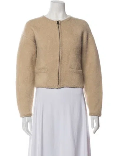 Pre-owned Frame Jacket In Neutrals