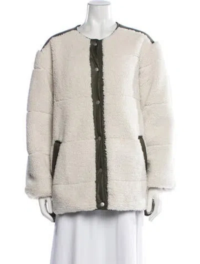 Pre-owned Frame Jacket In Neutrals