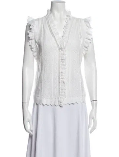 Pre-owned Frame Jacket In White