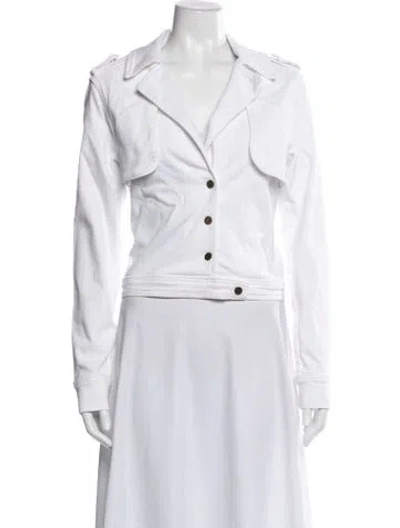 Pre-owned Frame Jacket In White