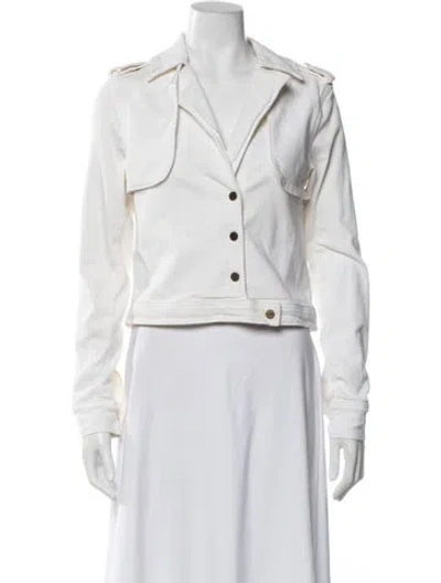 Pre-owned Frame Jacket In White