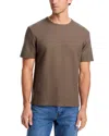 Frame Textured Cotton Jacquard T-shirt In Brown