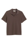 Frame Jacquard Polo In Brown