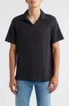 Frame Open-collar T-shirt In Gray