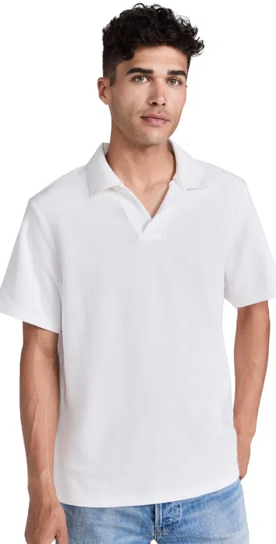 FRAME SHORT SLEEVE JACQUARD POLO OFF WHITE