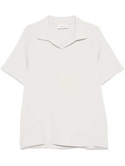 Frame Jacquard Polo Shirt In Neutrals