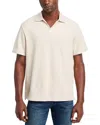 Frame Jacquard Polo In Light Khaki
