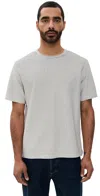 Frame Jacquard Stripe Tee White/navy Stripe
