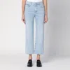 Frame Jane Crop Regenerated Denim Jeans In Light Blue