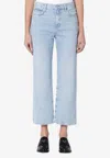 Frame Jane High-waist Cropped Jeans In Light Blue