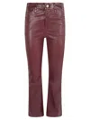 Frame Le Crop Mini Boot Leather Jeans
