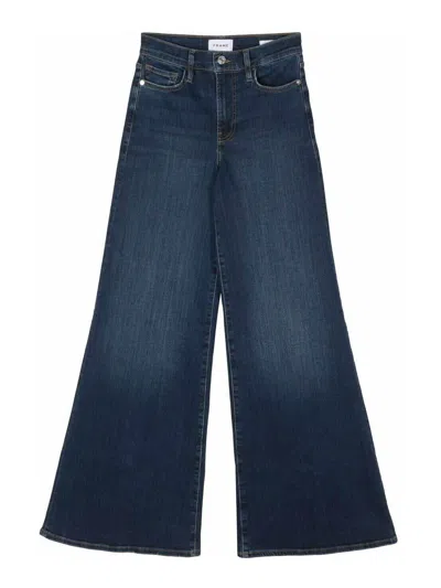 Frame Le Palazzo Pant Jeans In Blue