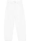 Frame Low Slung Barrel Jeans In Aunaturalclean
