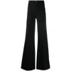 Frame Le Palazzo Crop Jeans In Slow Days In Black