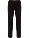 Frame High-rise Straight-leg Jeans In Black