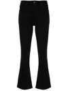 Frame Suede Le Crop Mini Boot Trousers In Blackthorn