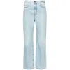 Frame Le Baggy Palazzo High Waist Wide Leg Jeans In Blue