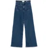 Frame Wide Leg Jeans In Blue