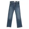 Frame Button-fly Stretch-cotton Jeans In Blue