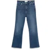 Frame Le Crop Mini Boot Jeans In Blue