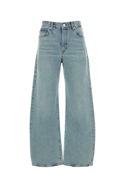 Frame The Bow Wide-leg Jeans In Green