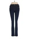 Frame Reboot Super Stretch High-rise Bootcut Jeans In Blue
