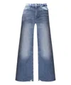 Frame Denim Pixie Easy Lucite Wide Flare Jean In Blue