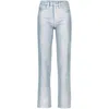 Frame Le Jane Crop High Rise Jeans In Blue