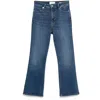 Frame Le Crop Mini Boot Jeans In Blue