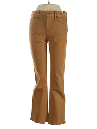 Pre-owned Frame Jeans In Brown