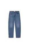Frame Low Slung Barrel Jeans In Caramia