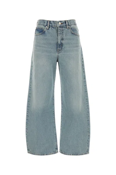 Frame Denim The Bow Wide-leg Jeans In Gray