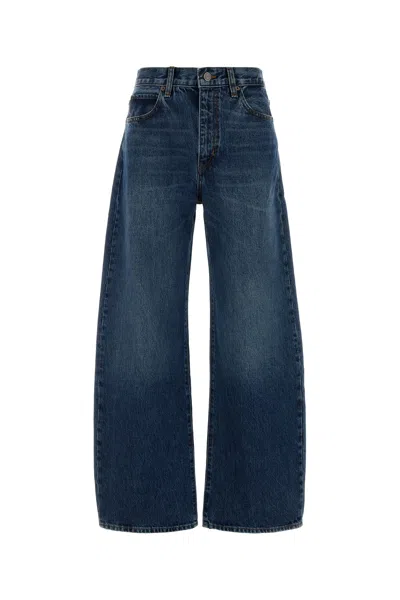Frame Denim The Bow Wide-leg Jeans In Blue