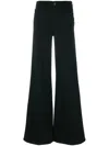 Frame Le Palazzo Crop Jeans In Slow Days In Film Noir