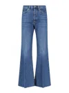 Frame Straight-leg Jeans With Mid-rise Waist And Timeless Silhouette In Blue