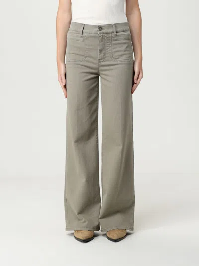 Frame Jeans  Woman Color Beige In Gray